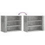 Mueble de pared madera ingeniería gris hormigón 75x35x60 cm de , Estantes y estanterías - Ref: Foro24-848419, Precio: 59,70 €