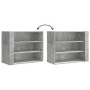 Mueble de pared madera ingeniería gris hormigón 75x35x60 cm de , Estantes y estanterías - Ref: Foro24-848419, Precio: 56,99 €...