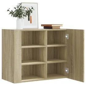 Wandschrank aus Sonoma-Eichenfurnierholz 75x35x60 cm von , Regale und Regale - Ref: Foro24-848425, Preis: 69,50 €, Rabatt: %