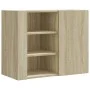 Armario de pared madera de ingeniería roble Sonoma 75x35x60 cm by , Shelves and shelves - Ref: Foro24-848425, Price: 69,50 €,...