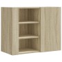 Armario de pared madera de ingeniería roble Sonoma 75x35x60 cm by , Shelves and shelves - Ref: Foro24-848425, Price: 72,88 €,...