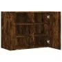 Wandschrank aus geräucherter Eichen-Ingenieurholz 75x35x60 cm von , Regale und Regale - Ref: Foro24-848427, Preis: 66,14 €, R...