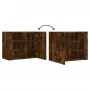 Wandschrank aus geräucherter Eichen-Ingenieurholz 75x35x60 cm von , Regale und Regale - Ref: Foro24-848427, Preis: 66,14 €, R...