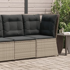 Graues Gartenecksofa mit Kissen aus synthetischem Rattan von , Outdoor-Sofas - Ref: Foro24-368984, Preis: 98,86 €, Rabatt: %