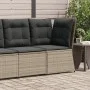 Sofá de esquina de jardín con cojines ratán sintético gris by , Outdoor sofas - Ref: Foro24-368984, Price: 119,26 €, Discount: %