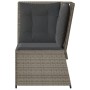 Graues Gartenecksofa mit Kissen aus synthetischem Rattan von , Outdoor-Sofas - Ref: Foro24-368984, Preis: 98,86 €, Rabatt: %