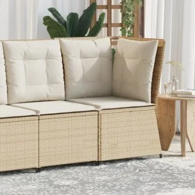 Sillón de esquina de jardín con cojines ratán sintético beige by , Outdoor sofas - Ref: Foro24-368986, Price: 119,26 €, Disco...