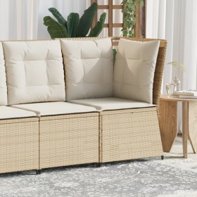 Sillón de esquina de jardín con cojines ratán sintético beige von , Outdoor-Sofas - Ref: Foro24-368986, Preis: 98,86 €, Rabat...