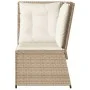 Sillón de esquina de jardín con cojines ratán sintético beige by , Outdoor sofas - Ref: Foro24-368986, Price: 119,26 €, Disco...