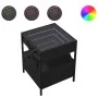 Mesita de noche con Infinity LED negra 40x40x51 cm de , Mesas de centro - Ref: Foro24-847717, Precio: 79,81 €, Descuento: %