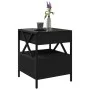 Mesita de noche con Infinity LED negra 40x40x51 cm de , Mesas de centro - Ref: Foro24-847717, Precio: 79,81 €, Descuento: %
