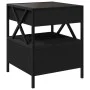 Mesita de noche con Infinity LED negra 40x40x51 cm de , Mesas de centro - Ref: Foro24-847717, Precio: 79,81 €, Descuento: %