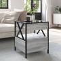 Mesa de centro con Infinity LED gris Sonoma 40x40x51 cm von , Couchtisch - Ref: Foro24-847720, Preis: 90,53 €, Rabatt: %