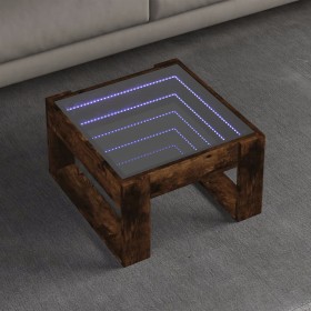 Mesa de centro con Infinity LED roble ahumado 50x53x30 cm von , Couchtisch - Ref: Foro24-847627, Preis: 75,63 €, Rabatt: %