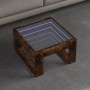 Mesa de centro con Infinity LED roble ahumado 50x53x30 cm by , Coffee table - Ref: Foro24-847627, Price: 75,63 €, Discount: %