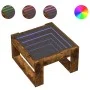 Mesa de centro con Infinity LED roble ahumado 50x53x30 cm by , Coffee table - Ref: Foro24-847627, Price: 74,57 €, Discount: %