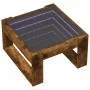 Mesa de centro con Infinity LED roble ahumado 50x53x30 cm by , Coffee table - Ref: Foro24-847627, Price: 74,57 €, Discount: %