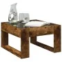 Mesa de centro con Infinity LED roble ahumado 50x53x30 cm by , Coffee table - Ref: Foro24-847627, Price: 74,57 €, Discount: %