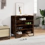 Zapatero de madera de ingeniería roble ahumado 80x38x78 cm by , Shoe racks and shoe organizers - Ref: Foro24-848651, Price: 7...