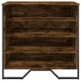 Zapatero de madera de ingeniería roble ahumado 80x38x78 cm by , Shoe racks and shoe organizers - Ref: Foro24-848651, Price: 7...