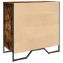 Zapatero de madera de ingeniería roble ahumado 80x38x78 cm de , Zapateros y organizadores de calzado - Ref: Foro24-848651, Pr...