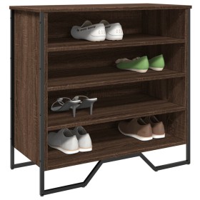 Zapatero de madera de ingeniería marrón roble 80x38x78 cm by , Shoe racks and shoe organizers - Ref: Foro24-848653, Price: 66...