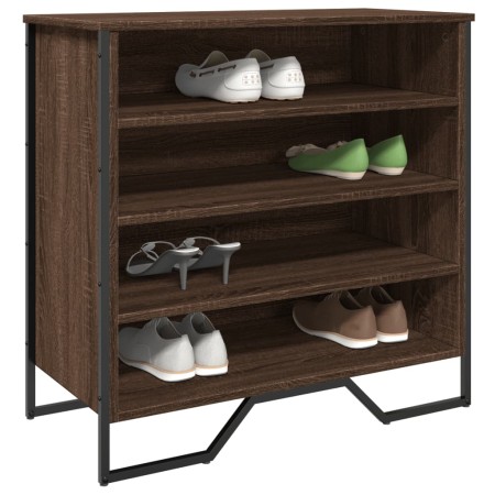 Zapatero de madera de ingeniería marrón roble 80x38x78 cm by , Shoe racks and shoe organizers - Ref: Foro24-848653, Price: 66...