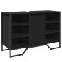 Armario de lavabo de baño madera ingeniería negro 91x35x60 cm by , Bathroom furniture - Ref: Foro24-848664, Price: 105,92 €, ...