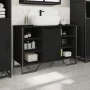 Armario de lavabo de baño madera ingeniería negro 91x35x60 cm by , Bathroom furniture - Ref: Foro24-848664, Price: 105,92 €, ...