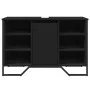 Armario de lavabo de baño madera ingeniería negro 91x35x60 cm by , Bathroom furniture - Ref: Foro24-848664, Price: 105,92 €, ...