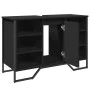 Schwarzer Badezimmerschrank aus Holzwerkstoff 91x35x60 cm von , Badezimmermöbel - Ref: Foro24-848664, Preis: 105,92 €, Rabatt: %