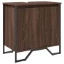 Armario lavabo baño madera ingeniería marrón roble 60x35x60 cm de , Muebles de baño - Ref: Foro24-848658, Precio: 56,02 €, De...