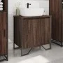 Armario lavabo baño madera ingeniería marrón roble 60x35x60 cm de , Muebles de baño - Ref: Foro24-848658, Precio: 56,02 €, De...