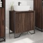 Waschbeckenunterschrank aus braunem Eichenholz, 60x35x60 cm. von , Badezimmermöbel - Ref: Foro24-848658, Preis: 56,94 €, Raba...