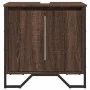 Armario lavabo baño madera ingeniería marrón roble 60x35x60 cm de , Muebles de baño - Ref: Foro24-848658, Precio: 56,02 €, De...