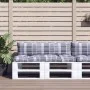 Cojines para sofá de palets 2 unidades tela cuadros gris by , Cushions for chairs and sofas - Ref: Foro24-360936, Price: 48,3...