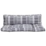 Cojines para sofá de palets 2 unidades tela cuadros gris by , Cushions for chairs and sofas - Ref: Foro24-360936, Price: 48,3...