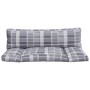 Kissen für Palettensofa, 2 Stück, grau kariertes Gewebe. von , Kissen für Stühle und Sofas - Ref: Foro24-360936, Preis: 49,33...