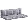 Cojines para sofá de palets 2 unidades tela cuadros gris by , Cushions for chairs and sofas - Ref: Foro24-360936, Price: 48,3...