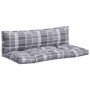 Kissen für Palettensofa, 2 Stück, grau kariertes Gewebe. von , Kissen für Stühle und Sofas - Ref: Foro24-360936, Preis: 49,33...