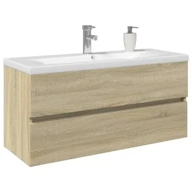 Badezimmermöbel-Set, 2-teilig, aus Keramik und Ingenieurholz von , Badezimmermöbel - Ref: Foro24-3307661, Preis: 284,29 €, Ra...