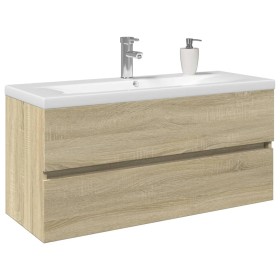 Badezimmermöbel-Set, 2-teilig, aus Keramik und Ingenieurholz von , Badezimmermöbel - Ref: Foro24-3307661, Preis: 301,46 €, Ra...