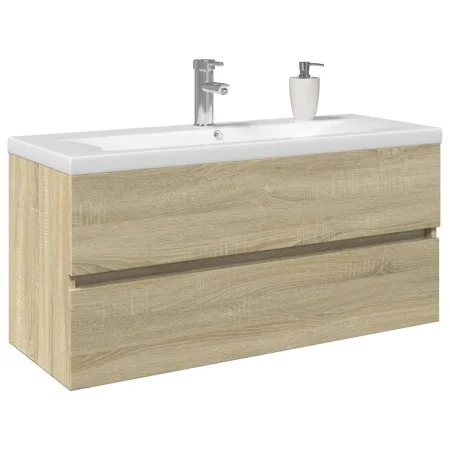 Set de muebles de baño 2 pzas cerámica y madera de ingeniería de , Muebles de baño - Ref: Foro24-3307661, Precio: 284,27 €, D...