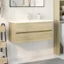 Set de muebles de baño 2 pzas cerámica y madera de ingeniería de , Muebles de baño - Ref: Foro24-3307661, Precio: 284,27 €, D...