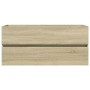 Set de muebles de baño 2 pzas cerámica y madera de ingeniería by , Bathroom furniture - Ref: Foro24-3307661, Price: 301,46 €,...