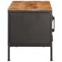 TV-Möbel aus massivem, grobem Mangoholz, 110x35x40 cm. von , CD- und DVD-Speicher - Ref: Foro24-376044, Preis: 210,65 €, Raba...