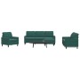 Sofagarnitur mit 4 Teilen, dunkelgrünes Samt und Kissen. von , Sofas - Ref: Foro24-3278363, Preis: 770,09 €, Rabatt: %