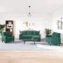 Juego de sofás con cojines 4 piezas terciopelo verde oscuro by , Sofas - Ref: Foro24-3278363, Price: 755,50 €, Discount: %