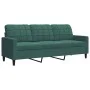 Juego de sofás con cojines 4 piezas terciopelo verde oscuro by , Sofas - Ref: Foro24-3278363, Price: 755,50 €, Discount: %
