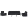 Juego de sofás con cojines 4 piezas terciopelo negro by , Sofas - Ref: Foro24-3278446, Price: 695,79 €, Discount: %